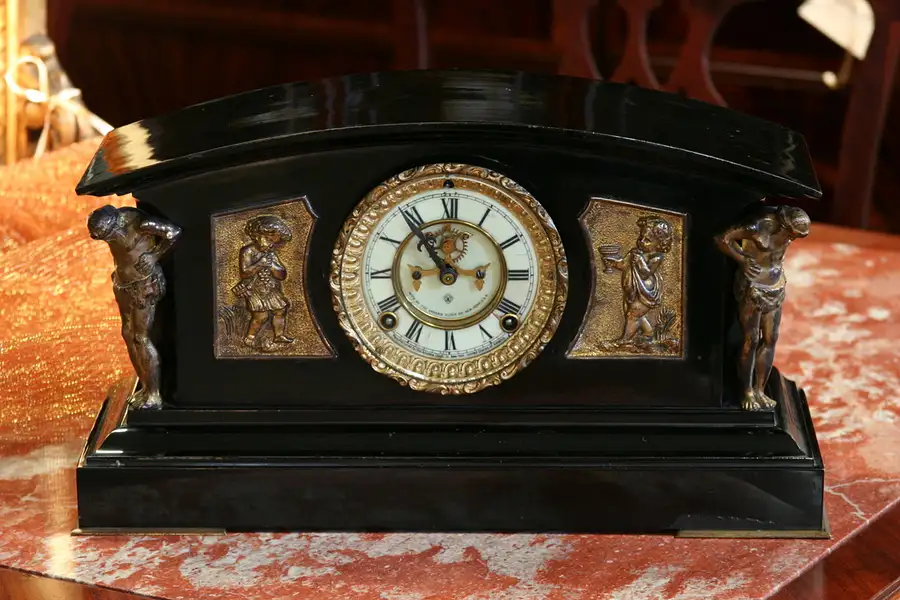 Main image of Ansonia Iron Open Escapement Clock, circa 1880's