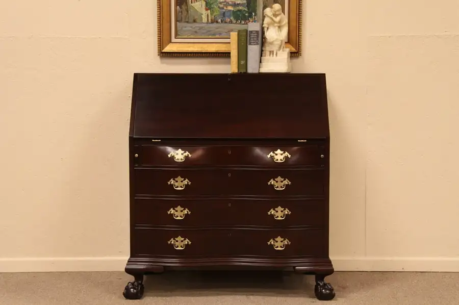 Main image of Paine Georgian Chippendale Secretary Desk