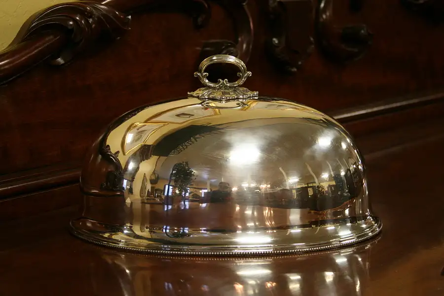Main image of Antique English Silverplate Meat Serving Dome