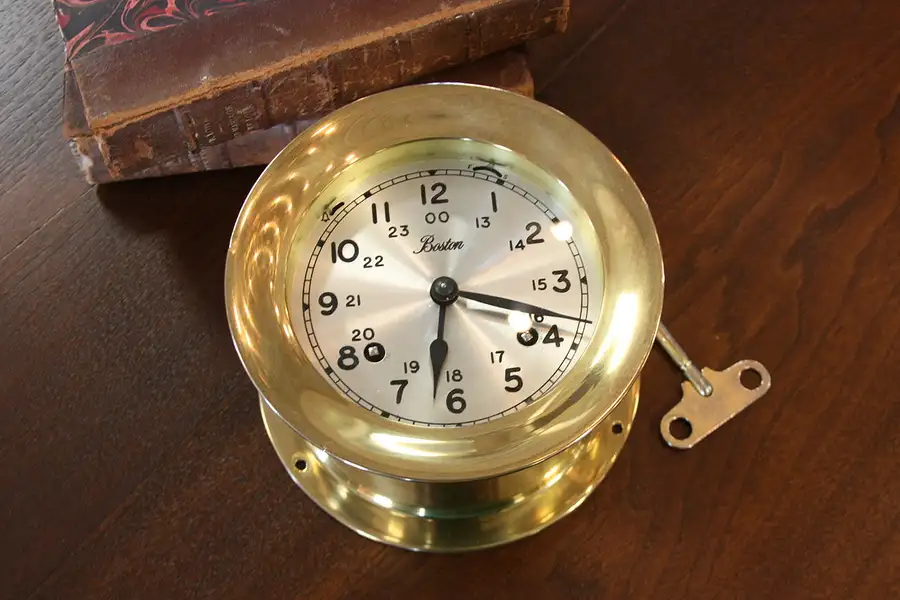 Main image of Boston Chelsea Ship's Bell Clock
