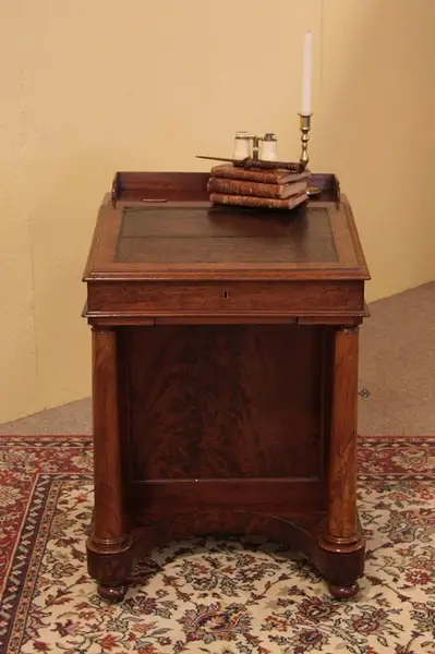 Main image of Victorian Antique Davenport or Ship Captain's Desk