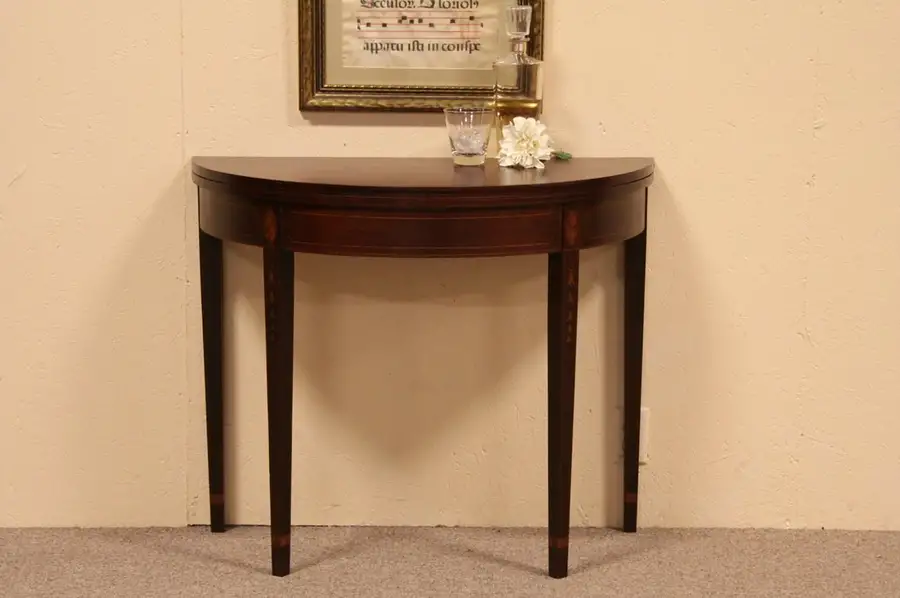 Main image of Demilune Hepplewhite Console and Game Table