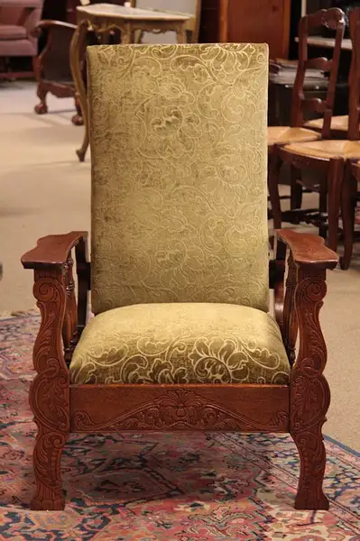 Main image of Victorian Oak Reclining Morris Chair