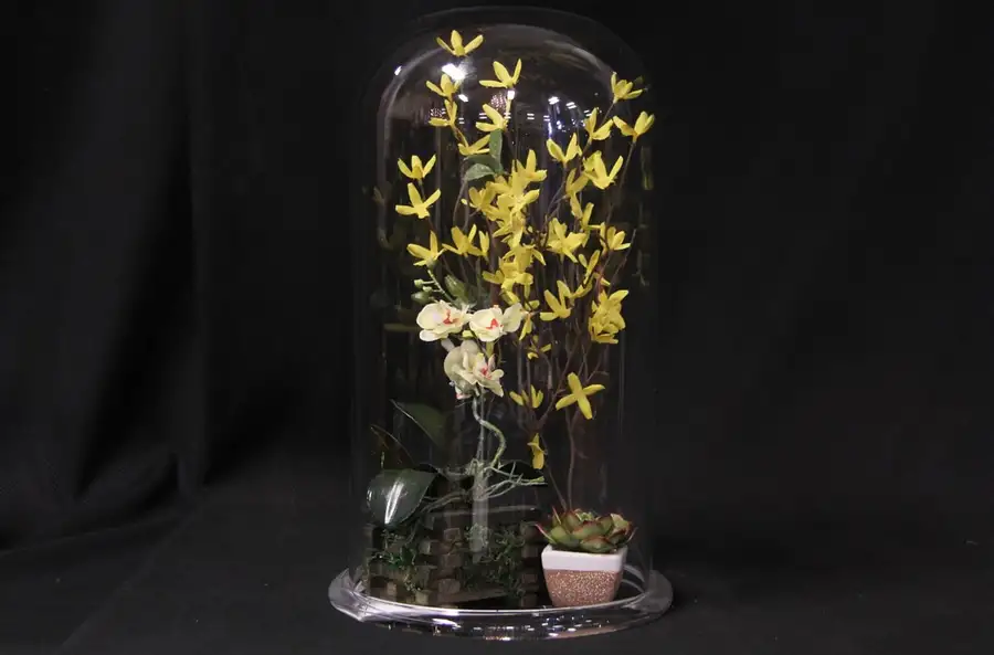 Main image of Cloche or Bell Jar 16" Antique Glass Dome