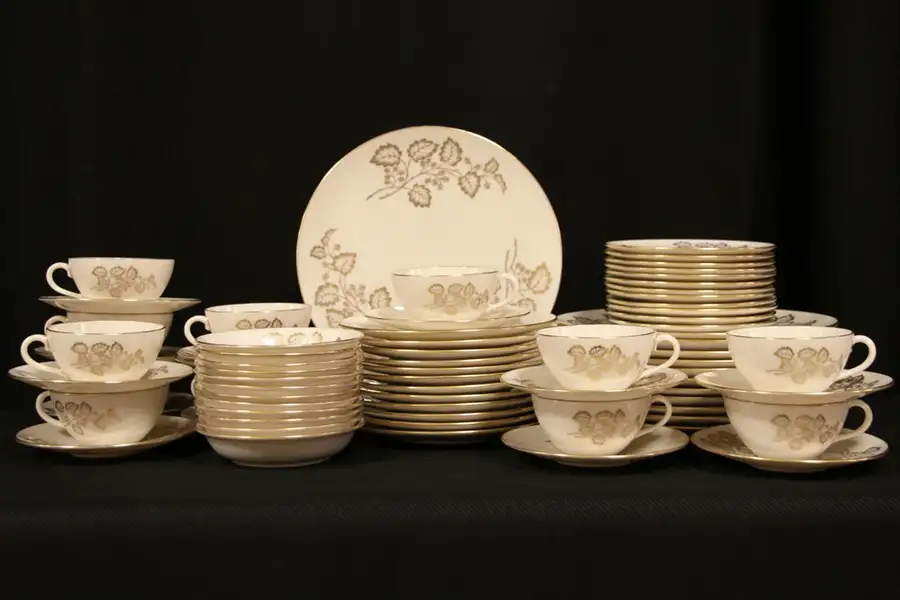 Main image of Lenox Celeste Vintage Gold China Set for 12