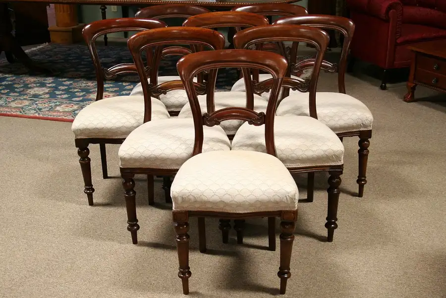Main image of Set of 8 Regency, William IV Mahogany Dining Chairs