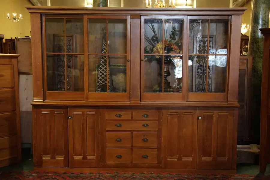 Main image of Victorian Country Pine Pantry Cupboard