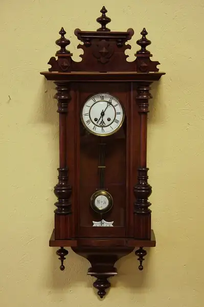 Main image of Vienna Regulator 1880 Victorian Wall Clock