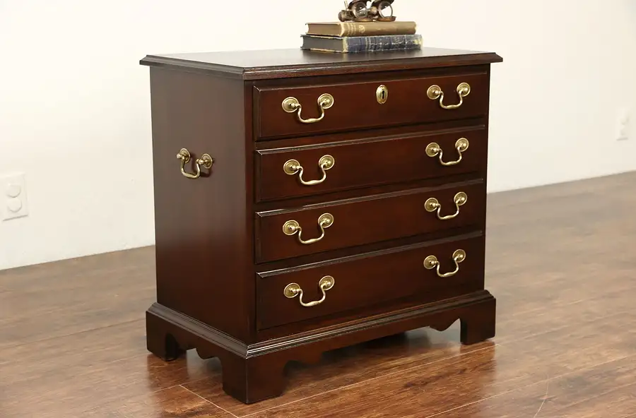 Main image of Hickory Masterpiece Collection Signed Nightstand, Silver or Collector Chest