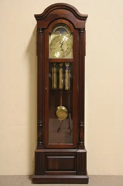 Main image of Steinway Vintage Cherry Tall Case Grandfather Clock