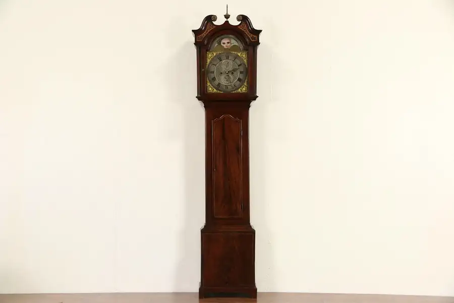 Main image of Bailey Banks & Biddle Philadelphia Signed 1880's Long Case Grandfather Clock