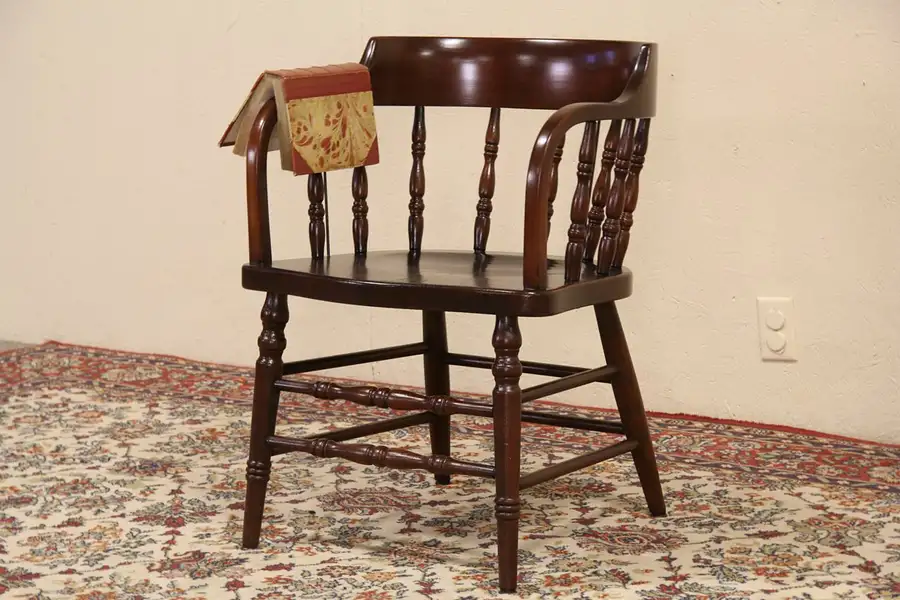 Main image of Captain or Firehouse 1890 Antique Chair