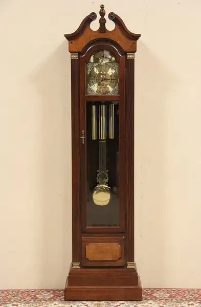Main image of Steinway Vintage Tall Case Grandfather Clock, Hentschel Movement