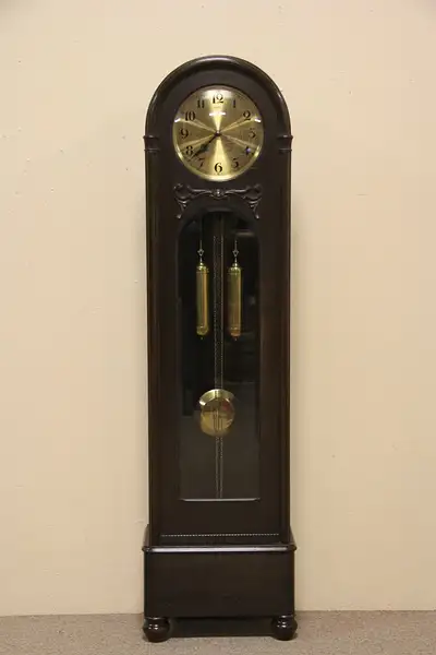 Main image of Oak 1910 Antique Germany Tall Case Grandfather Clock