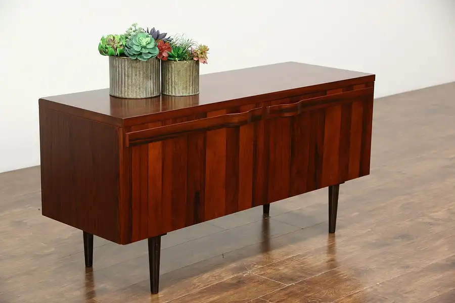 Main image of Rosewood Midcentury Danish Modern Vintage Credenza Cabinet, TV Console