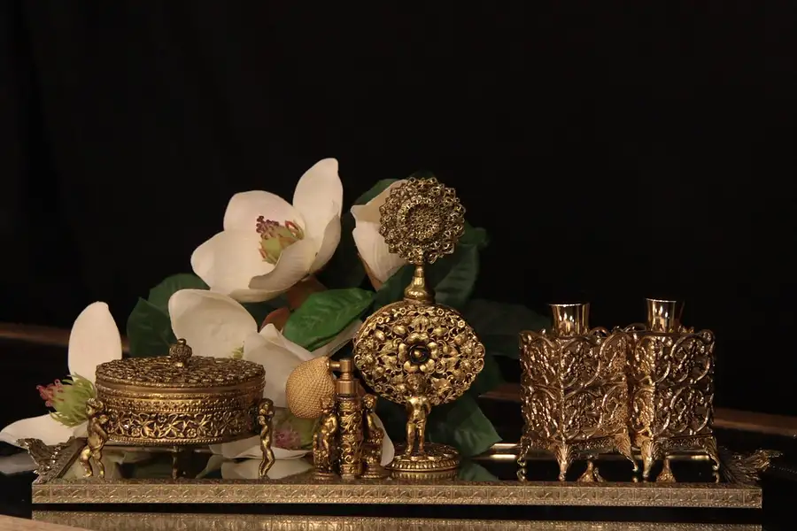 Main image of Filigree Boudoir Perfume Dresser Set