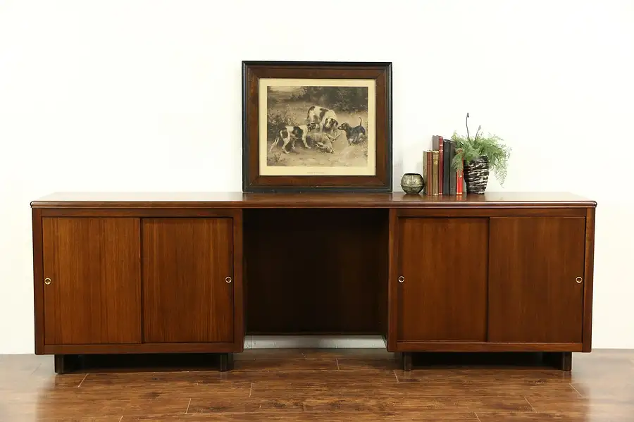 Main image of Midcentury Modern 1950's Vintage Executive Credenza, Signed Leopold Chicago