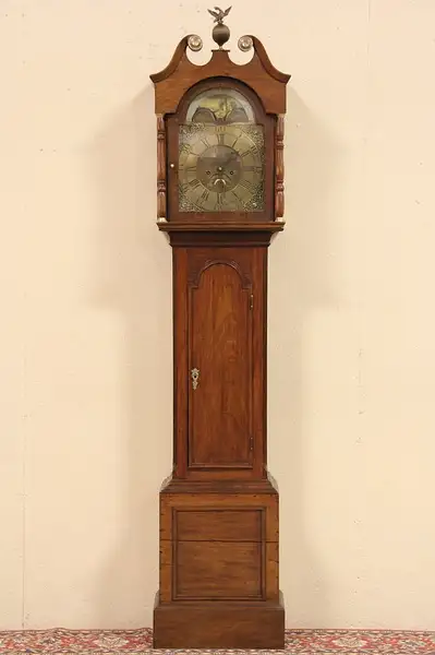 Main image of Mordan of Nottingham English 1770 Georgian Tall Case Grandfather Clock