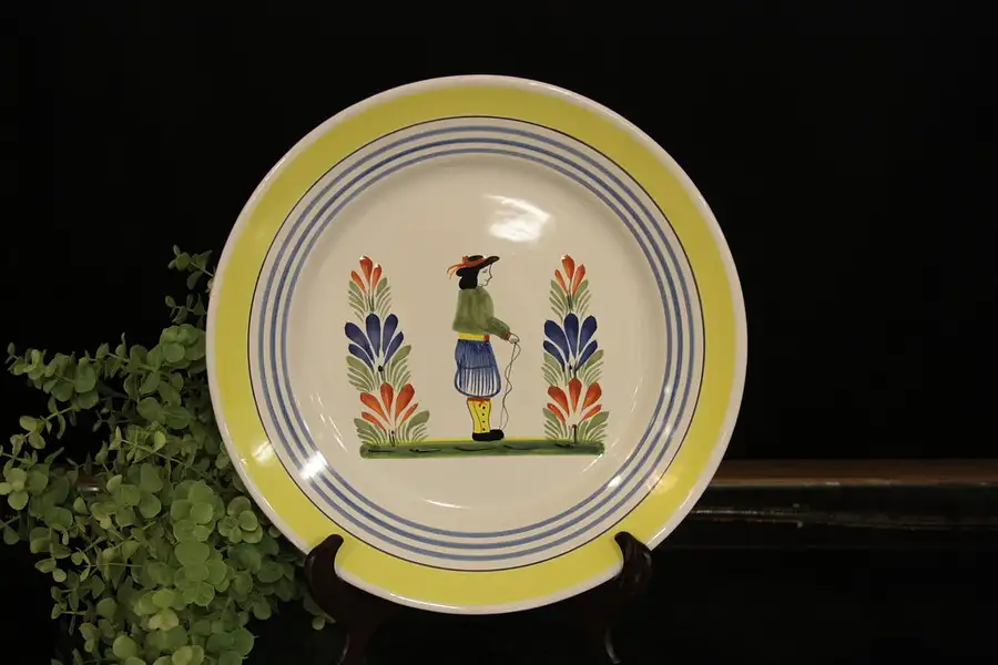 Main image of Henriot Quimper French 12 1/2" Chop or Serving Plate