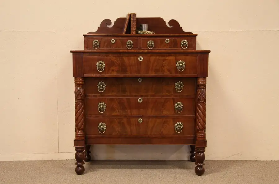 Main image of Empire Sheraton Antique Chest or Dresser