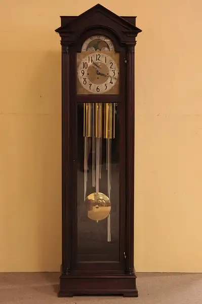Main image of Colonial 5 Tube Chime Tall Case Grandfather Clock