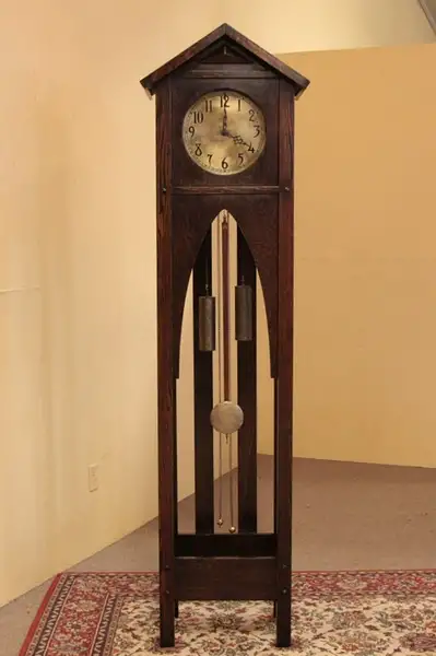Main image of Mission Oak Gilbert Tall Case Grandfather Clock