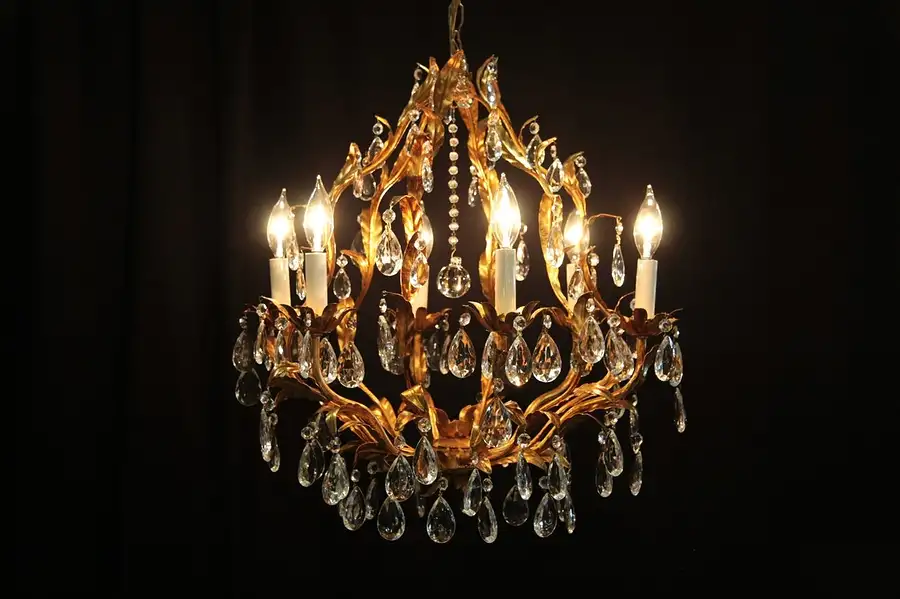 Main image of Florentine Gold Italian 5 Candle Chandelier