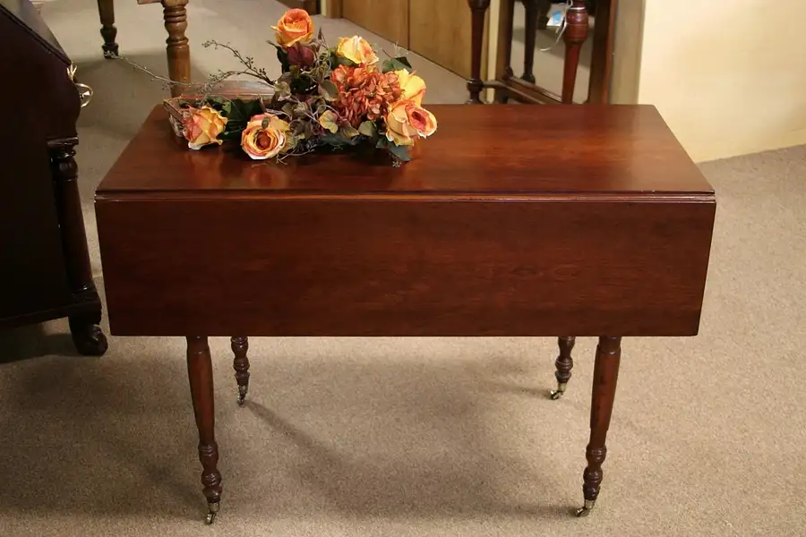 Main image of Connecticut Cherry 1825 Dropleaf Dining Table