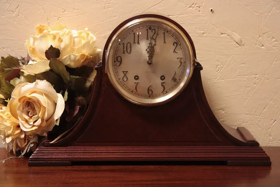 Main image of Seth Thomas Antique Mahogany Mantel Clock