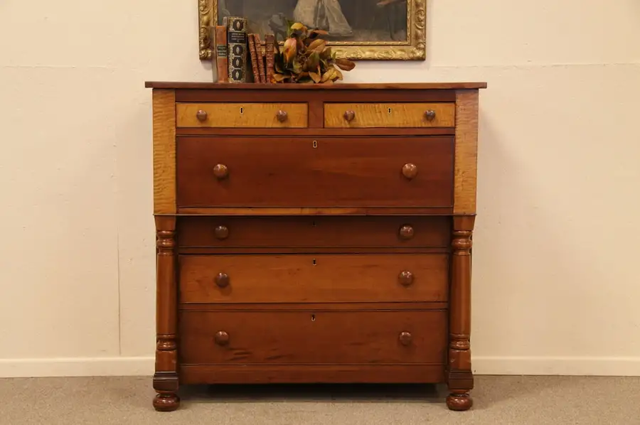 Main image of Empire New England Cherry & Tiger Maple Chest