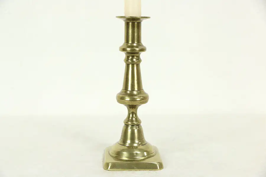 Main image of Brass 1850 Antique Candlestick, England
