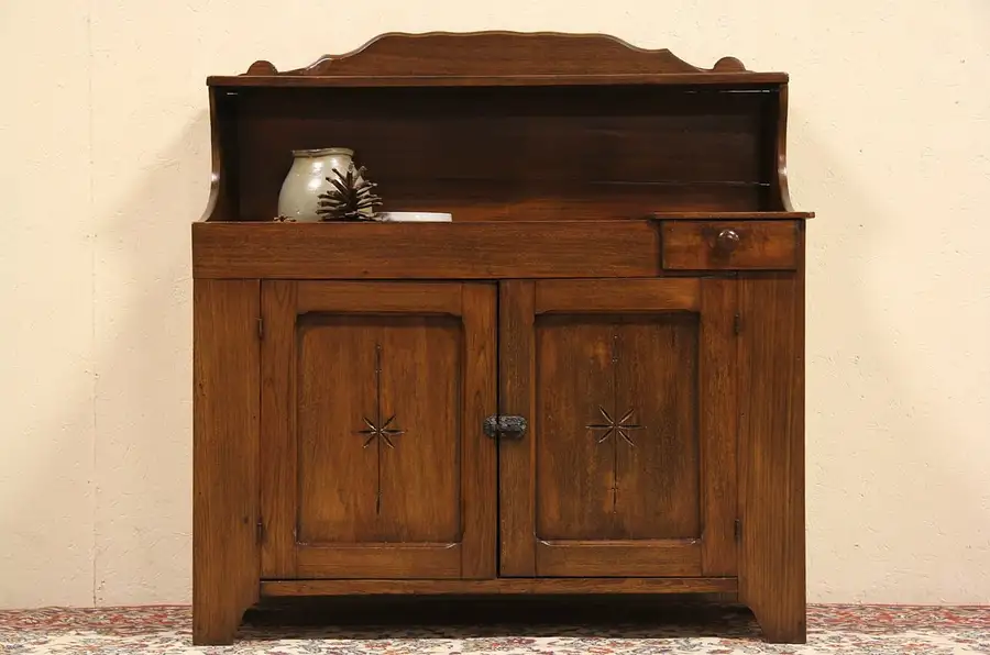 Main image of Victorian Country Ash 1895 Antique Dry Sink