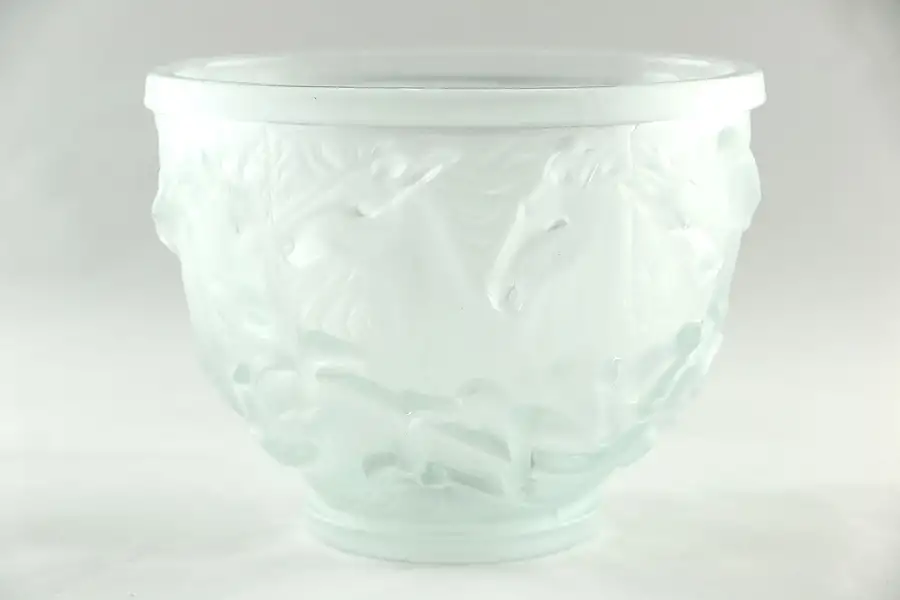 Main image of Crystal Etched Wild Horses Bowl