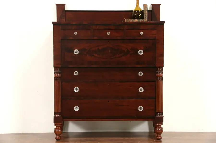 Main image of Empire 1825 Antique Cherry & Mahogany Tall Chest