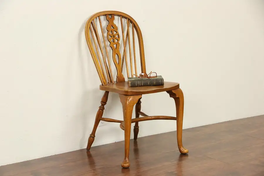 Main image of Windsor Vintage Desk or Side Chair, Signed Smith and Watson, NY
