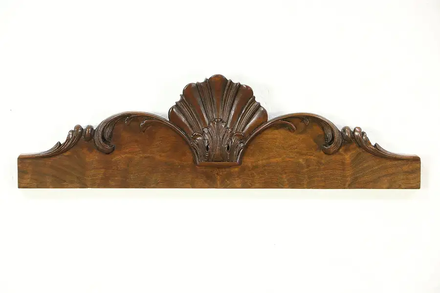 Main image of Shell Carved Antique 1900 Architectural Salvage Crest or Crown