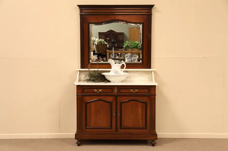 Main image of Marble Top Chest, Server, Vessel Sink Vanity