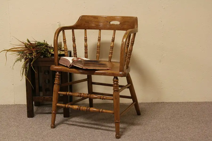 Main image of Captain or Firehouse 1895 Antique Chair