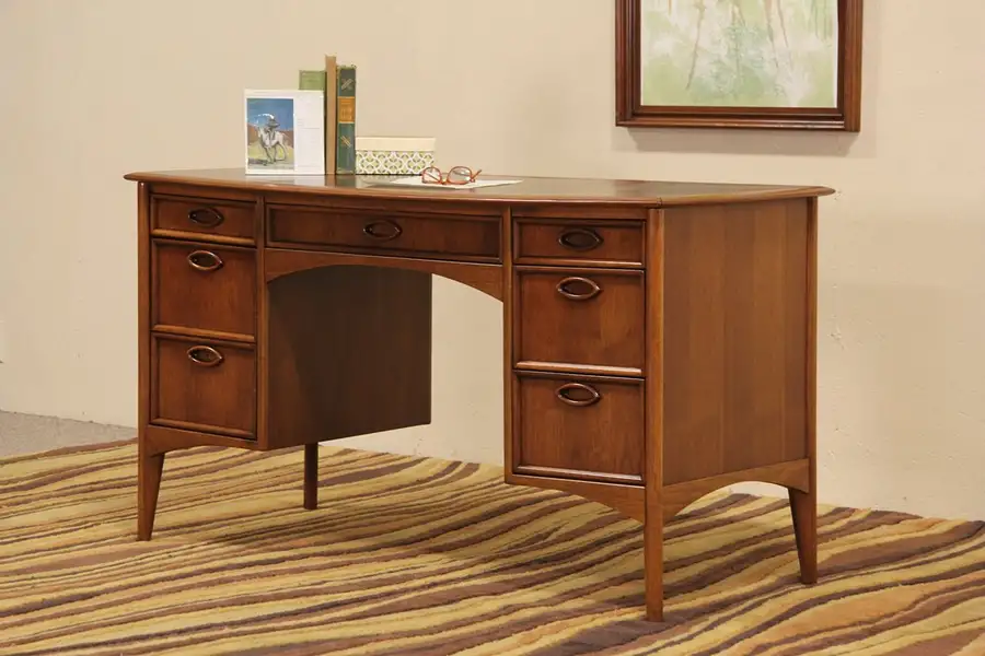 Main image of Sligh Lowry Midcentury Modern Desk, 1960 Vintage