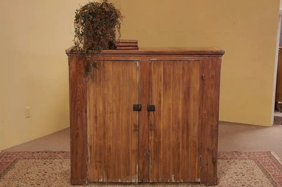 Main image of Country Pine Cupboard or Primitive Pie Safe