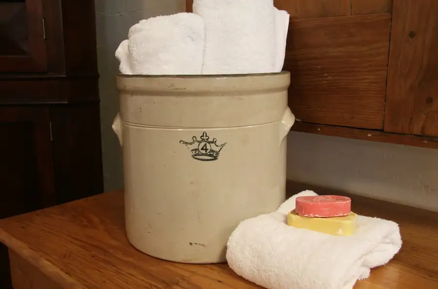 Main image of Blue Crown No. 4 Stoneware Crock