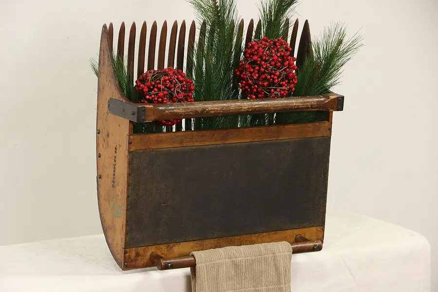 Main image of Cranberry Scoop, Signed Meadowlea, Early 1900's Antique