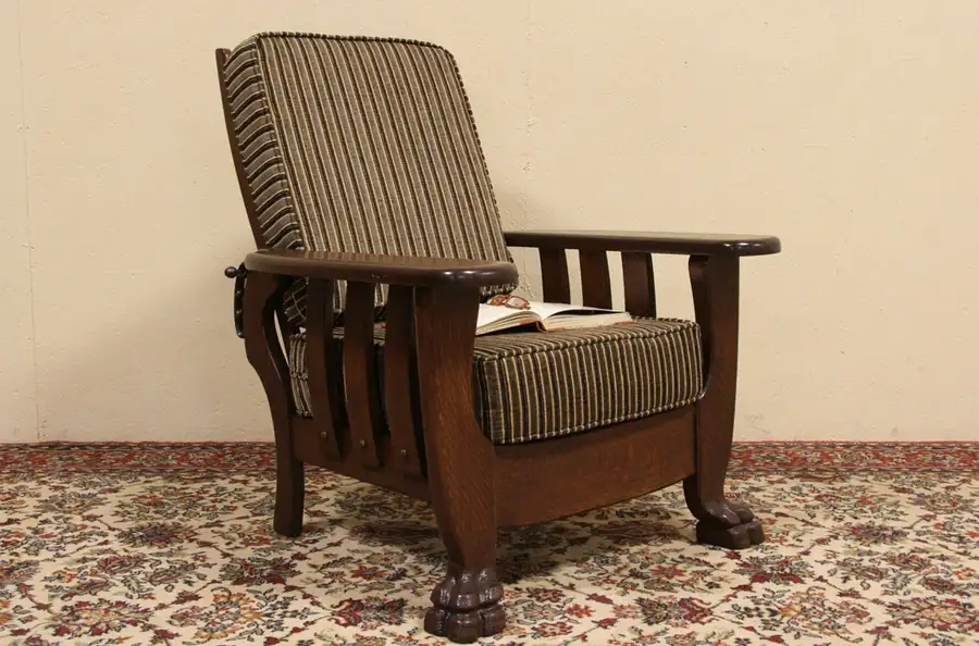 Main image of Oak 1900 Antique Morris Recliner Chair