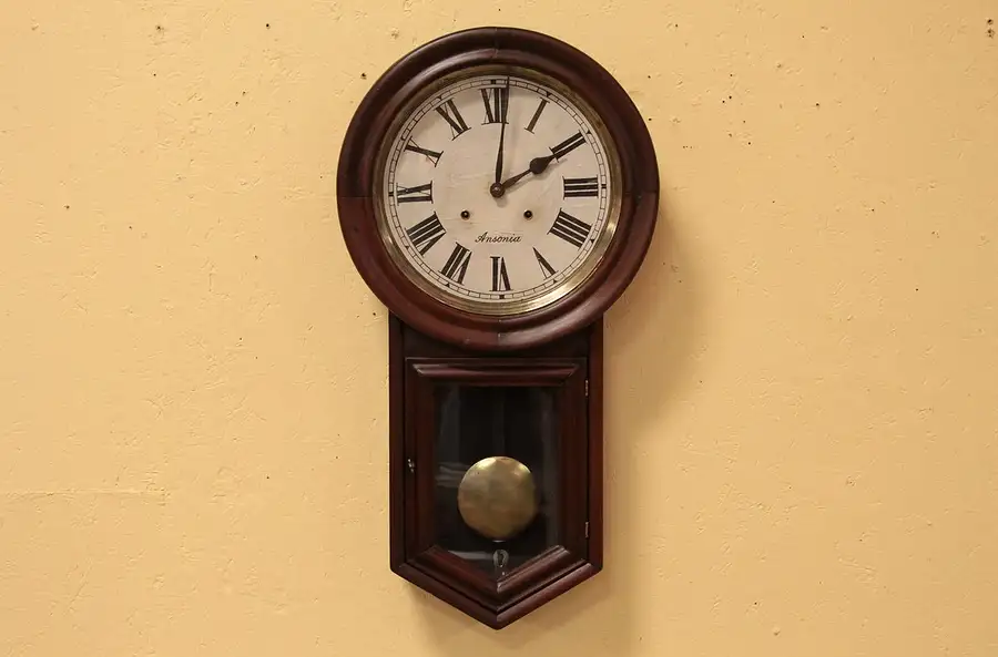 Main image of Ansonia Antique Victorian Wall Clock