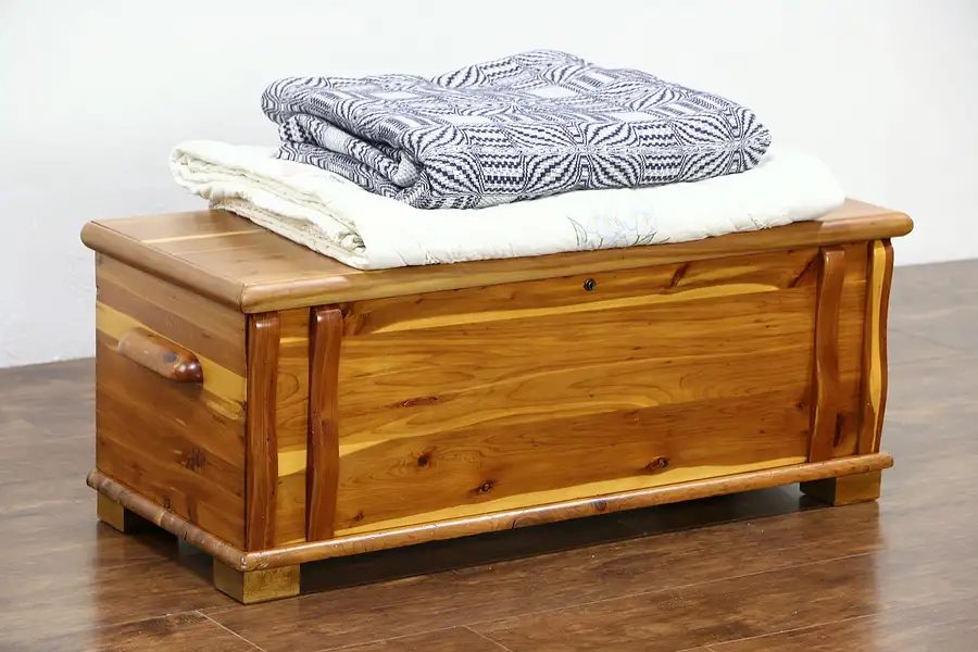 Main image of Cedar Bench, Trunk or Hope Chest, 1950 Vintage