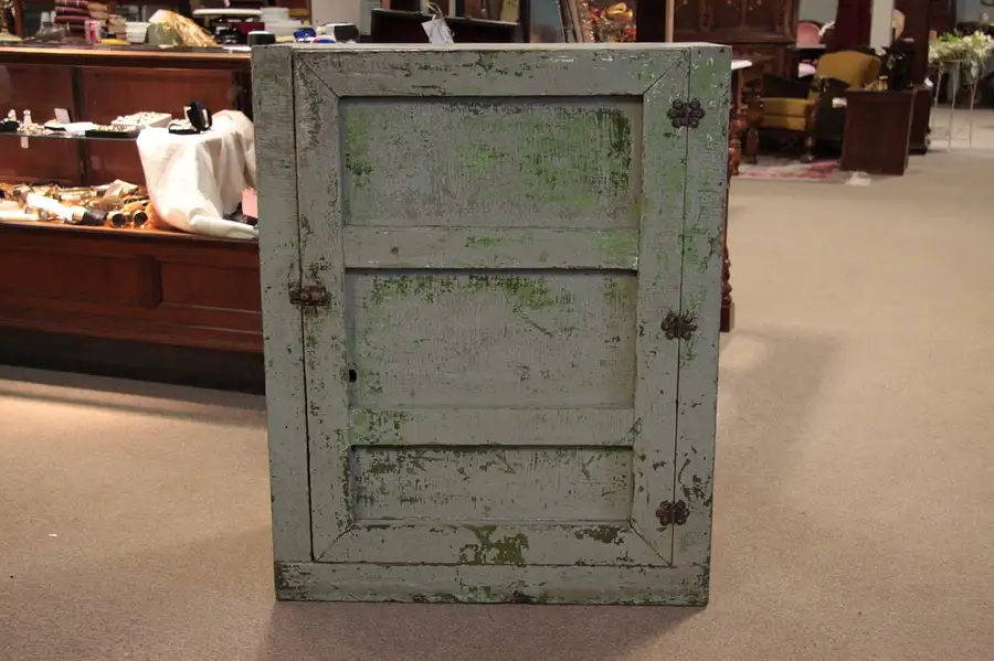 Main image of Painted Country Pine Primitive Cupboard, 1890