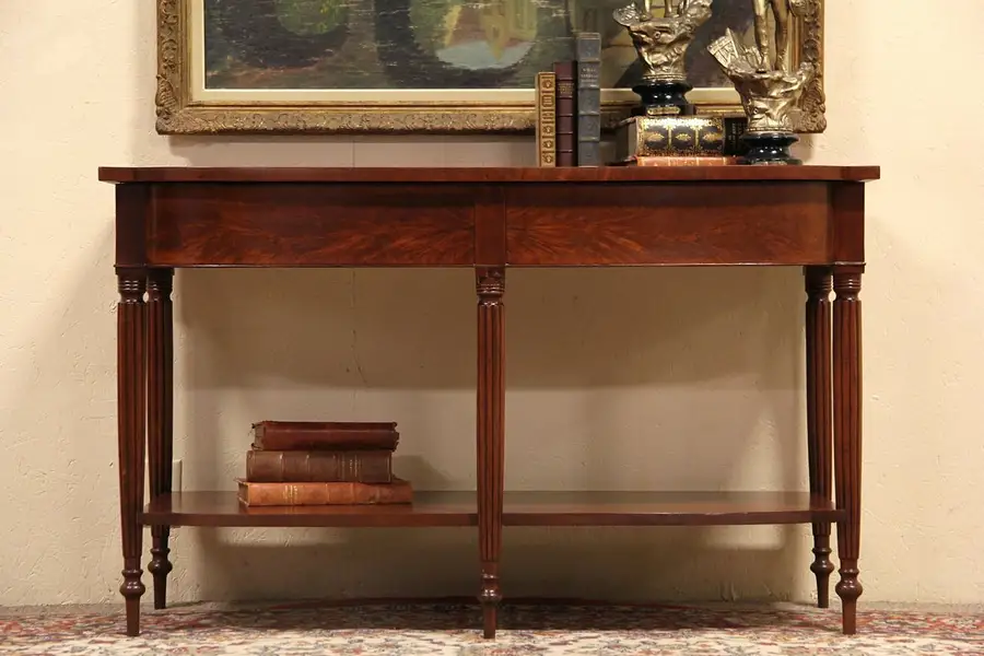 Main image of Sheraton Antique 1825 Console Table, Wide TV Console