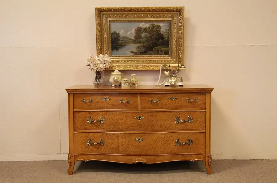 Main image of Birdseye Maple Linen Chest or Dresser