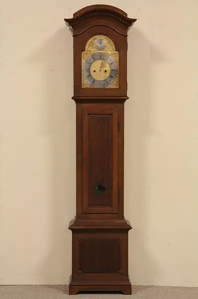 Main image of Swedish Antique Tall Case Grandfather Clock