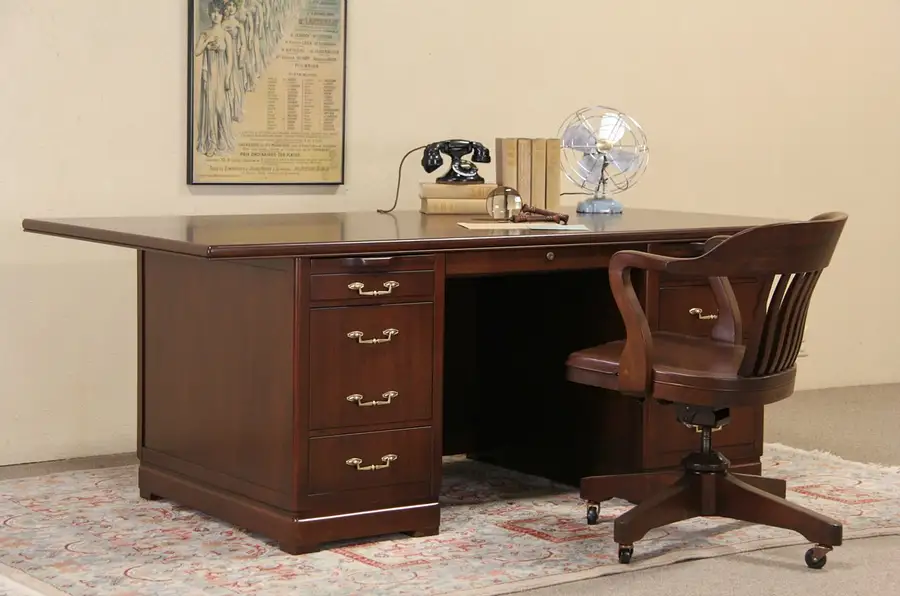 Main image of Executive 1960 Vintage Conference Desk, Leopold of Chicago